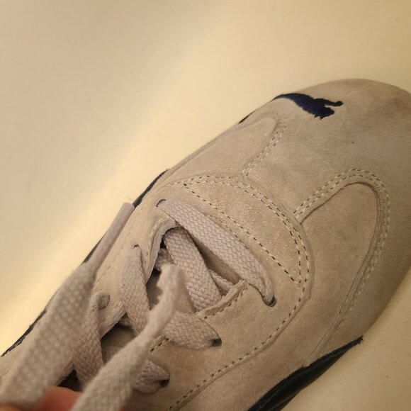 Vtg Puma Speedcat OG Suede Sneaker EU 42.5 Lt Gray White Navy Mostro Japanese - Picture 15 of 16